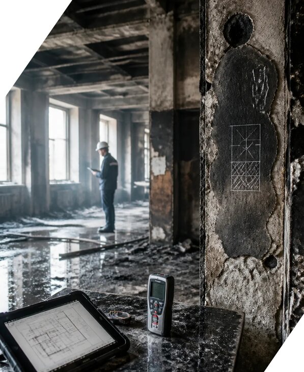 Обследование зданий после пожара в Вятских Поляне от 15225 р. | ЭкспертизаРоссия