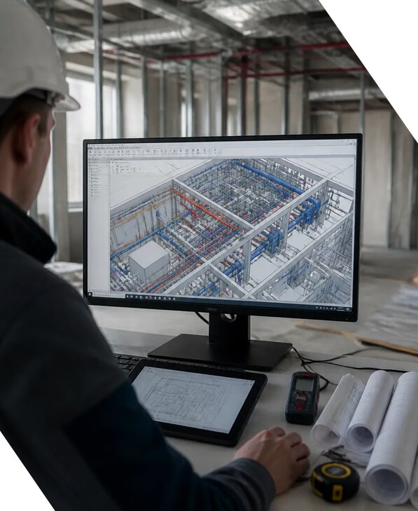 Создание BIM модели инженерных сетей для объектов в Вятских Поляне